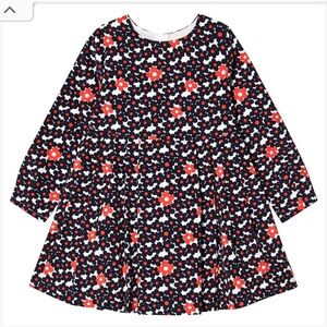 Jacadi Floral Long Sleeve Kids Dress